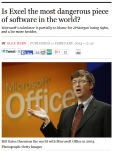 Is Excel the most dangerous piece of software in the world?